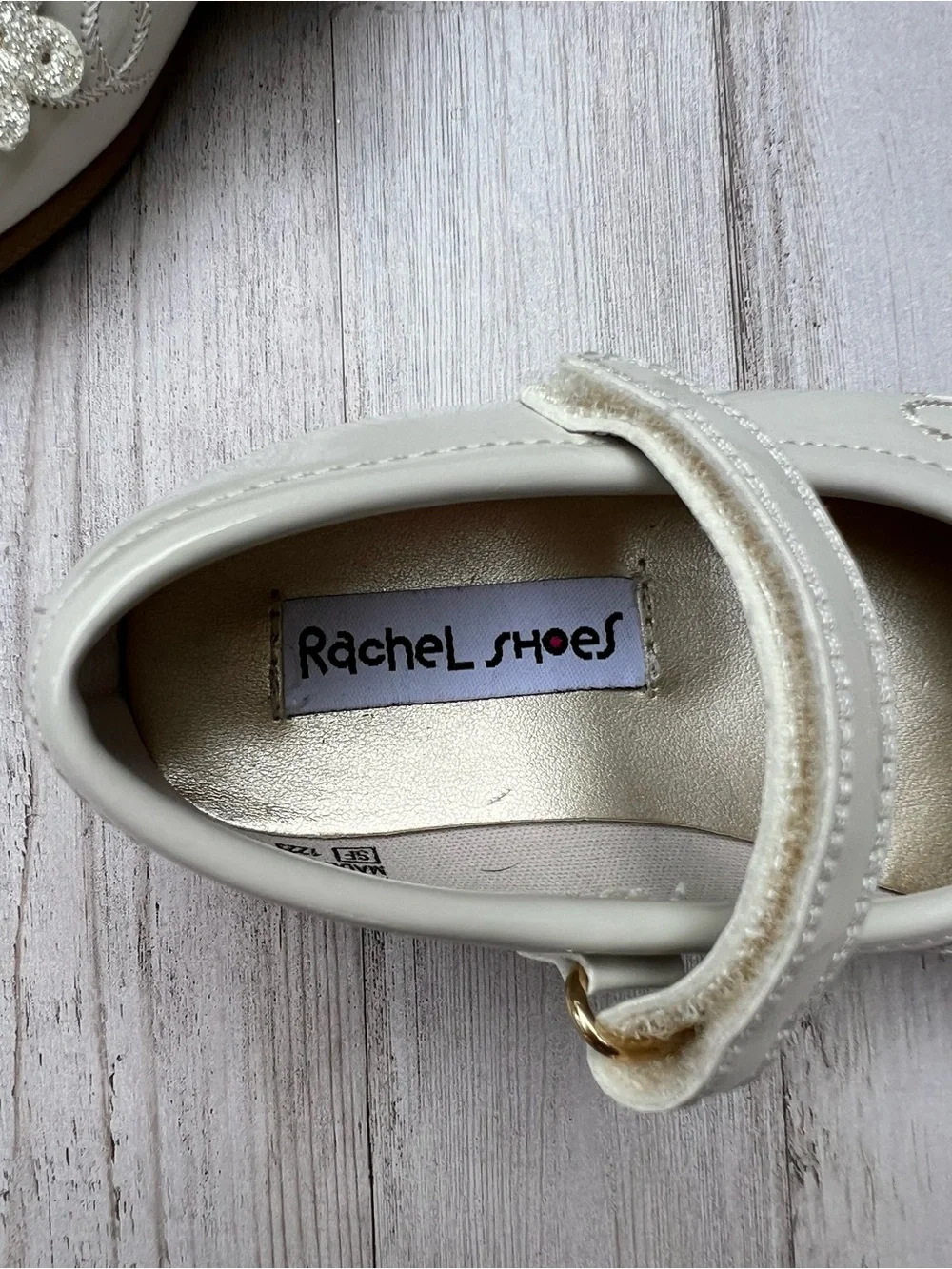 Toddler Ivory Floral Mary Jane Shoes